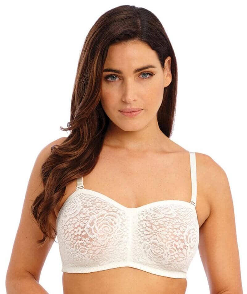 Strappy Bra Tops for Women UK Nude Bandeau Bra 2023 Lace Padded