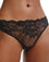 Calvin Klein Seductive Comfort Lotus Floral Thong - Black Knickers 