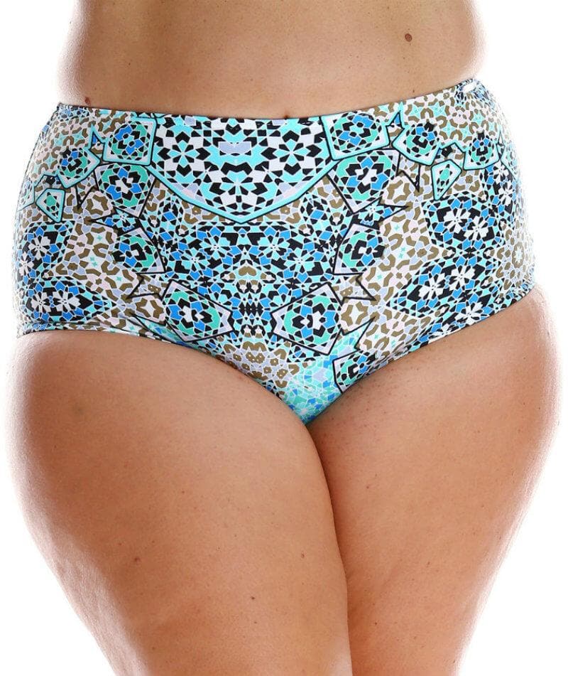 Capriosca High Waisted Pant - Mosaic Aqua Swim 10 