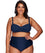 Artesands Rouched Side High Waist Brief - Navy Swim 