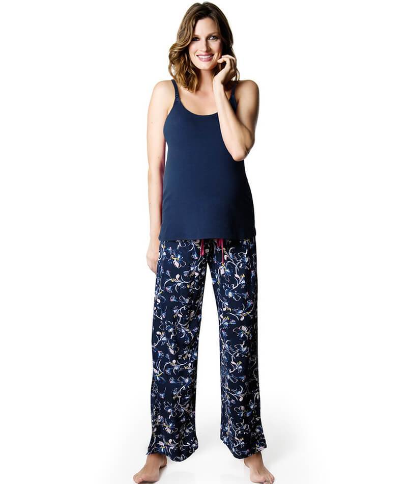 Hotmilk Enigma PJ Pants Navy Maternity 