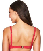 Sea Level Riviera Rib Twist Front DD-E Cup Bikini Top - Red Swim 