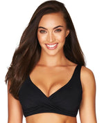 Sea Level Essentials Cross Front B-DD Cup Bikini Top - Black Swim 8 