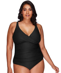 Artesands Delacroix Cross Front D-G Cup One Piece Swimsuit - Black Swim 14 