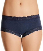 Jockey Parisienne Cotton Marle Boyleg - Ink Blue Knickers 8 