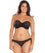 Curvy Kate Onyx Bandeau Bikini - Black Stripe Swim 