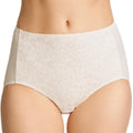 Jockey No Ride Up Microfibre and Lace Full Brief - Cream