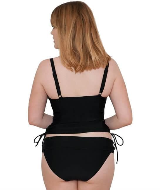 Curvy Kate Jetty Balcony Tankini Top - Black Swim 