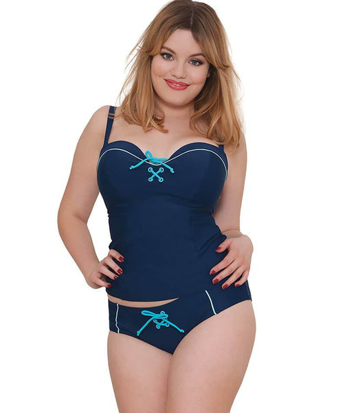 Curvy Kate Wrapsody Bandeau One Piece Swimsuit - Leopard Print