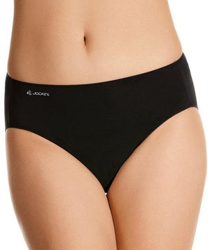 Jockey No Panty Line Promise Tactel Hi Cut Brief - Black Knickers 10 