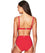 Sea Level Riviera Rib Twist Front DD-E Cup Bikini Top - Red Swim 