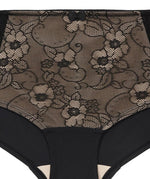 Ava & Audrey Marilyn Lace Hipster Brief - Black/Cream Knickers 