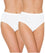 Triumph Sloggi Hikini 2 Pack Midi Brief - White Knickers 12 