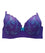 Lady Emprezz Frenchie Padded Shaping Bra - Purple/Aqua Bras 