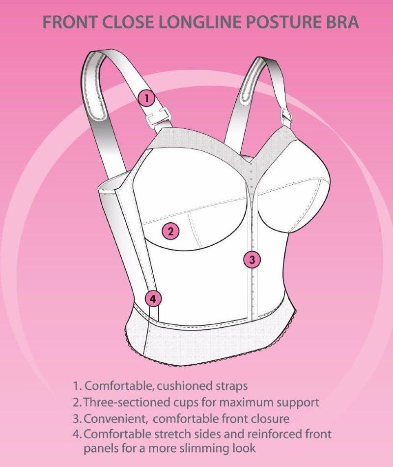 FULLY® Front Close Wirefree Longline Posture Bra – Exquisite Form