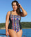 Capriosca Zig Zag Panelled One Piece Swim 10 