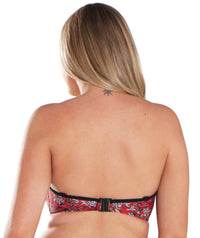 Curvy Kate Maya Bandeau Bikini Top - Red Print Swim 