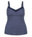 Capriosca Chlorine Resistant Underwire Tankini Top - Navy & White Dots Swim 