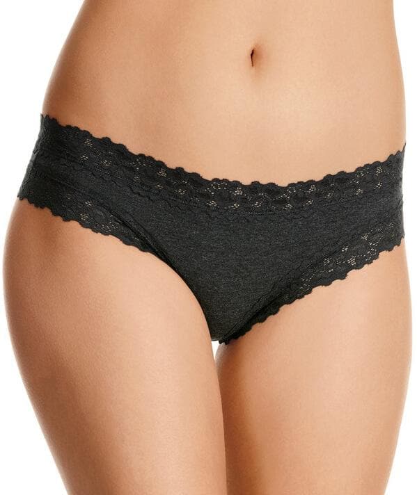 Jockey Parisienne Cotton Marle Cheeky - Charcoal Marle Knickers 8 