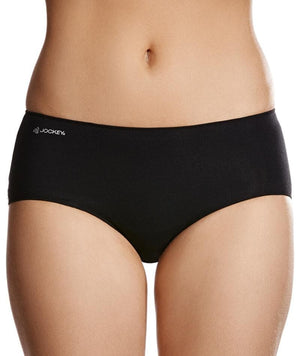 Jockey No Panty Line Promise Next Generation Cotton Boyleg- Black Knickers 10 