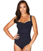 Sea Level Essentials Twist Front B-DD Cup One Piece Swimsuit - Night Sky Navy Swim 8 