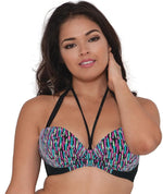 Curvy Kate Galaxy Plunge Bikini - Multi Print Swim 6D 