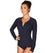 Sea Level Essentials Long Sleeved Rash Vest - Full Zipper - Night Sky Navy Swim 