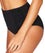 Sea Level Essentials Gathered Side High Waist Brief - Black Swim 