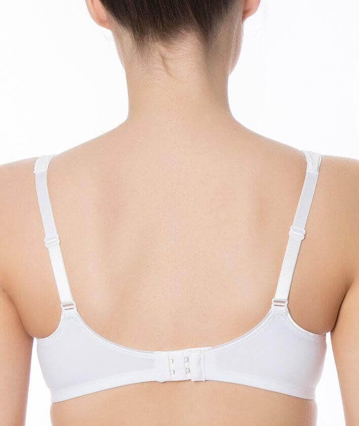 Triumph Modern Soft + Cotton Wirefree Bra - White Bras 