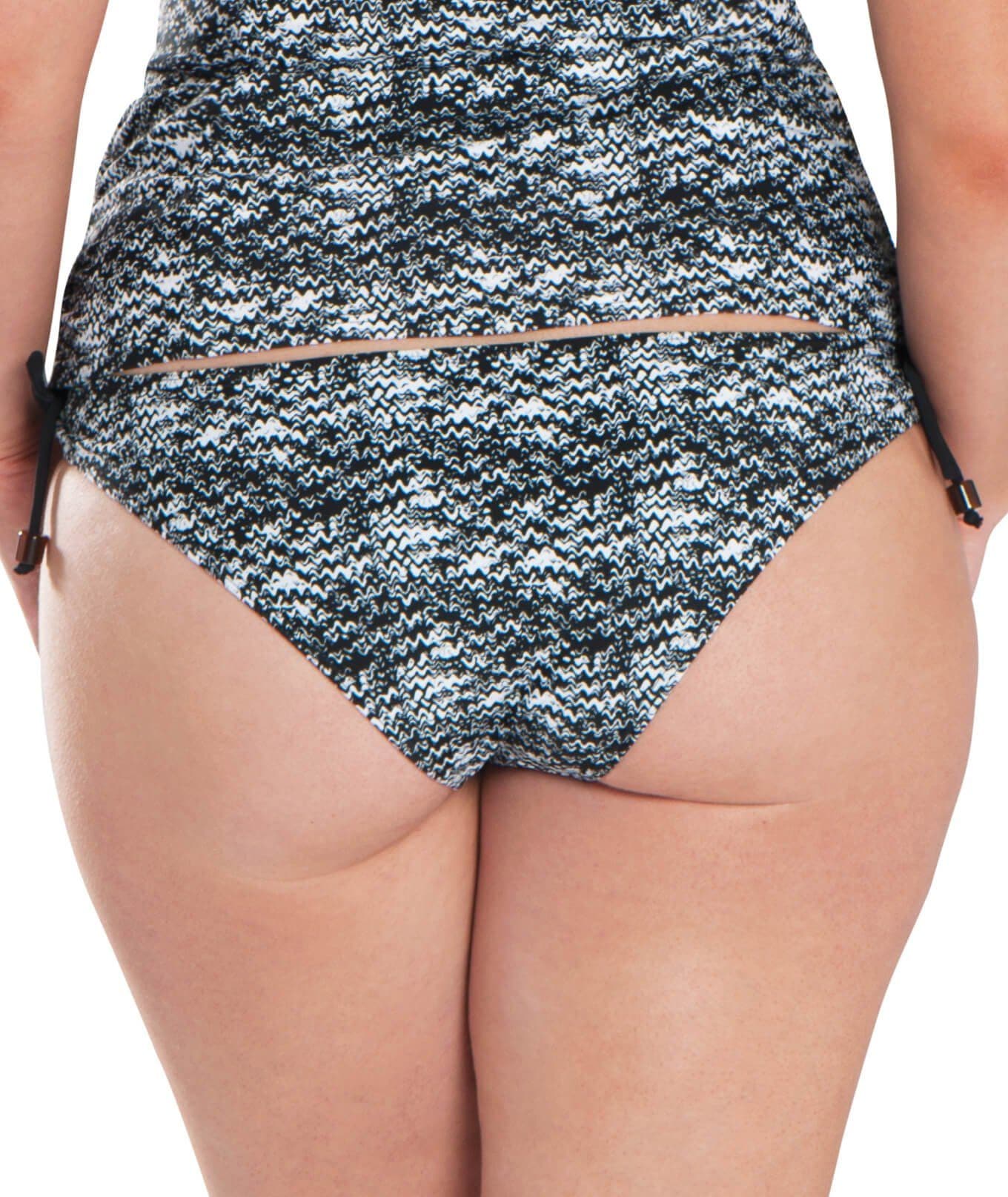 Curvy Kate Diffuse Mini Brief - Black / White Swim 