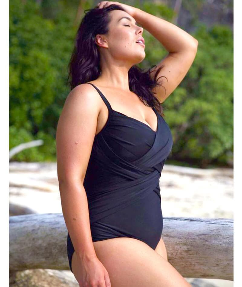 Capriosca Criss Cross One Piece - Black Swim 