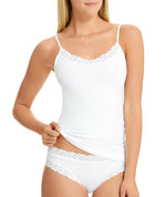 Jockey Parisienne Cotton Camisole - White Sleep 10 