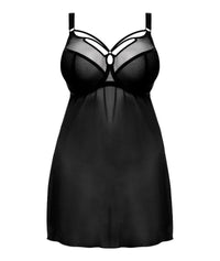 Elomi Sachi Black Underwired Babydoll - Black Babydoll / Chemise 