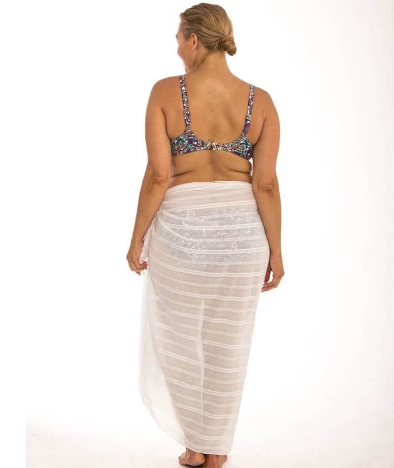 Capriosca Beach Cover Up Sarong - White Swim 