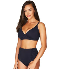 Sea Level Essentials Twist Front DD-E Cup Bikini Top - Night Sky Navy Swim 