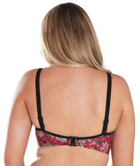 Curvy Kate Maya Bandeau Bikini Top - Red Print Swim 