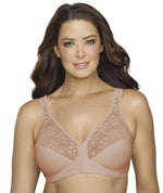 Exquisite Form Fully Front Close Posture Bra With Lace - Beige Bras 