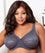 Elila Full Coverage Stretch Lace Underwired Bra - Grey Bras 