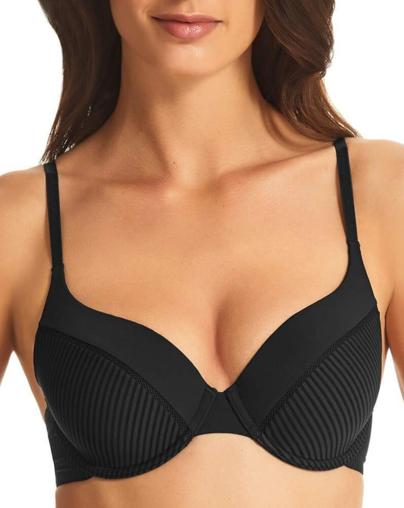 Finelines Embrace T Shirt Bra - Black Bras 