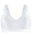 Exquisite Form Fully Comfort Lining Bra With Jacquard Lace - White Bras 