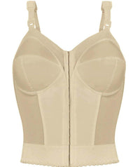 Exquisite Form Fully Front Close Longline Posture Bra - Beige 