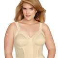 Exquisite Form Fully Front Close Longline Posture Wire-Free Bra - Beige