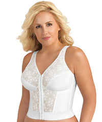 Exquisite Form Fully Front Close Longline Posture - White Bras 12C White 