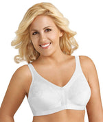 Exquisite Form Fully Side Shaping Bra With Floral - White 