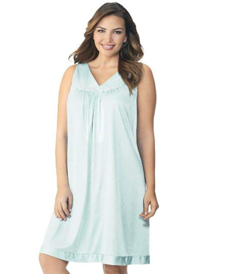 Exquisite Form Short Gown Plus - Azure Mist Sleep / Lounge 