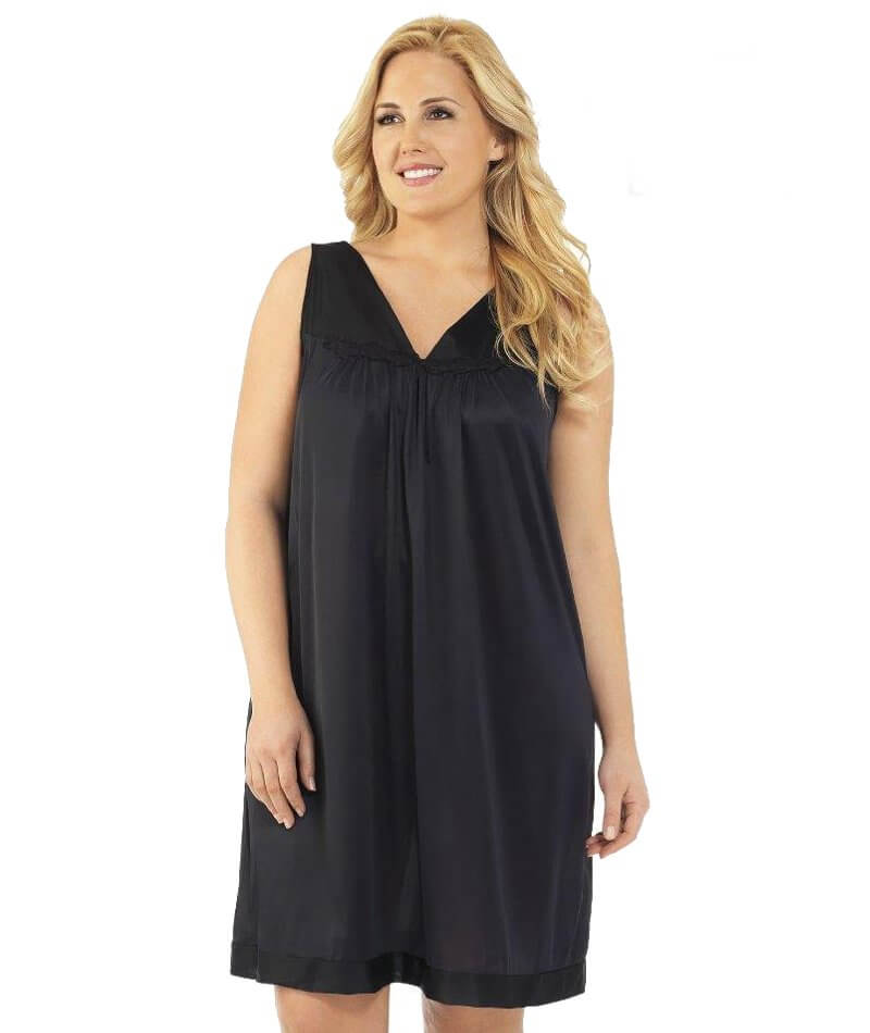 Exquisite Form Short Gown Plus - Midnight Black Sleep / Lounge 