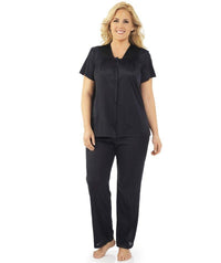 Exquisite Form Short Sleeve Pajamas - Midnight Black Sleep / Lounge 