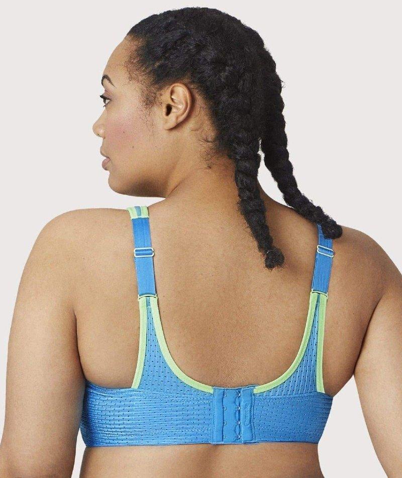 Glamorise Custom Control Sports Bra - Blue/Green Bras 