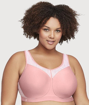 Glamorise High Impact Seamless Sports Bra - Pink Blush Bras 