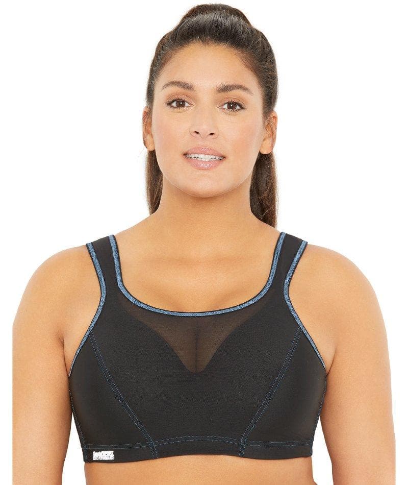 Glamorise High Support WonderWire Sports Bra Black Bras 